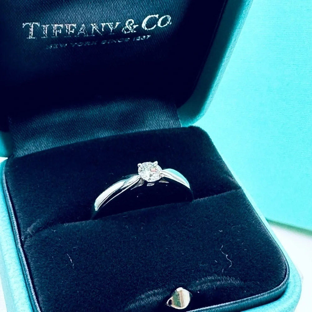 Tiffany & Co. .21 CT Harmony Diamond Engagement Ring w Certificate & Packaging